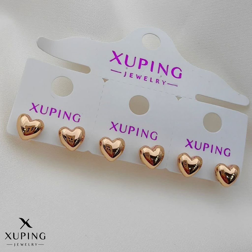 گوشواره قلبی میخی ژوپینگ کد 2770 - خرید آنلاین از گالری آداس